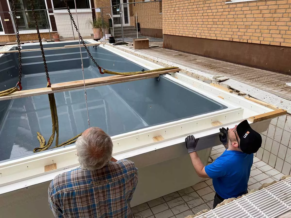 Hotel Rodeberg in Rotenburg /Fulda - während der Sanierung