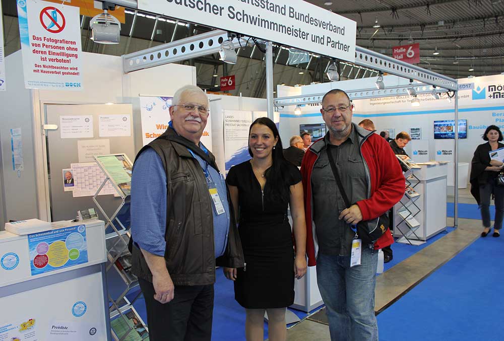 Messestand Interbad  - Amigo Schwimmbadservice - Waltershausen/Thüringen